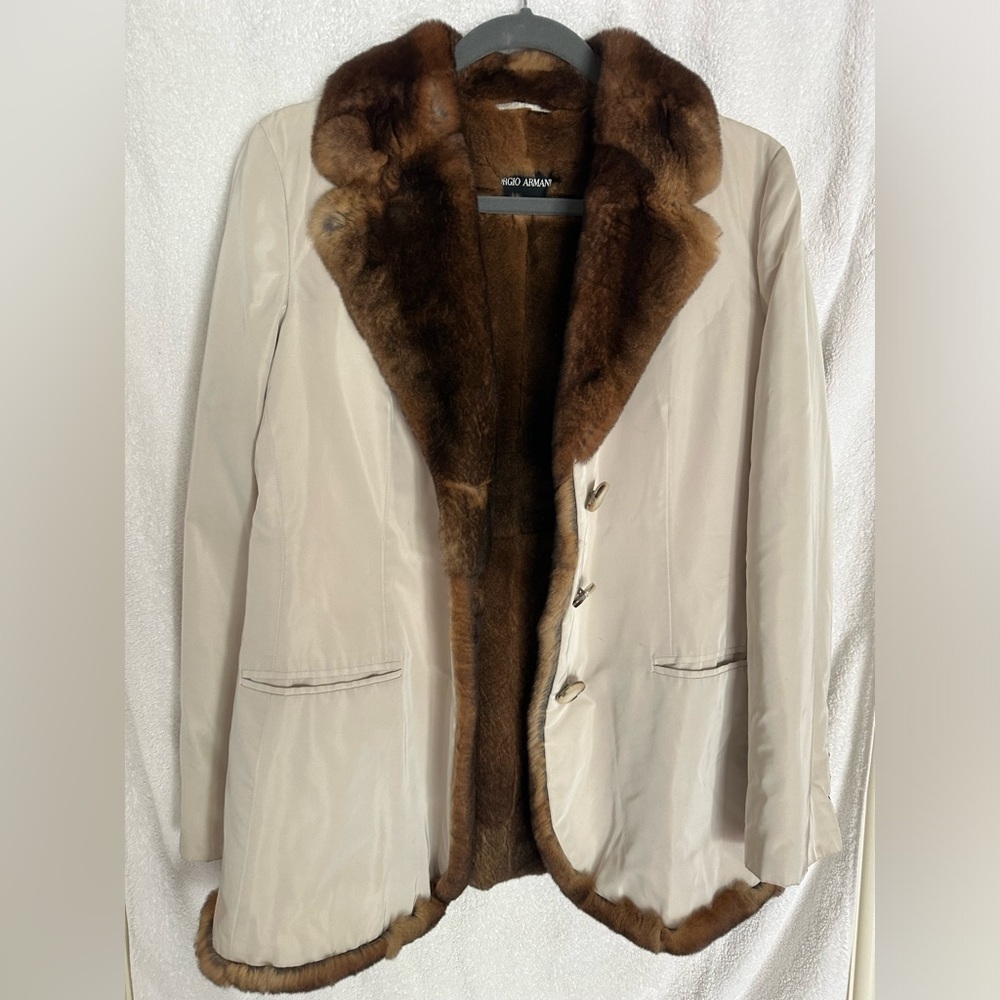 Giorgio Armani fur blazer
